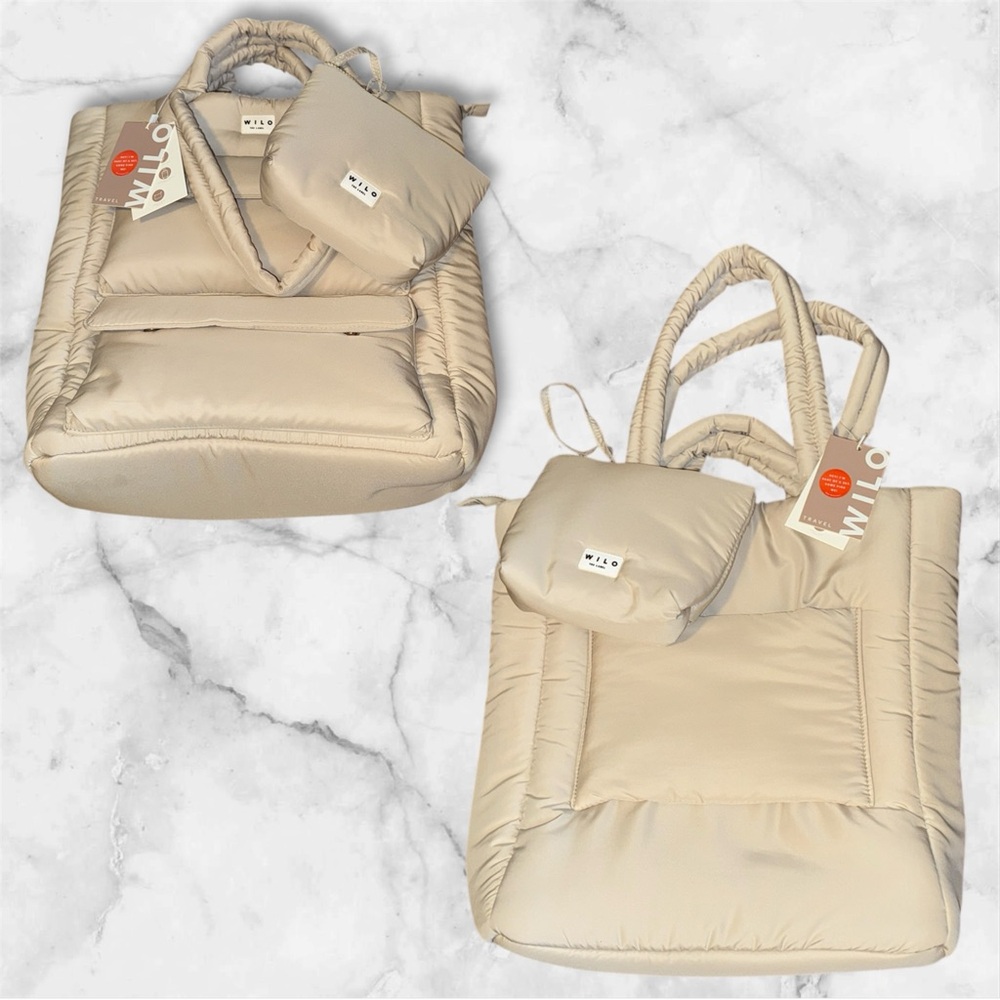 NWT Wilo the Label Clay Cargo Pocket Tote